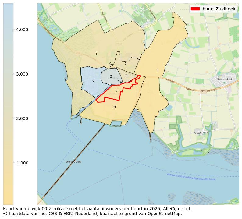 Afbeelding van de buurt Zuidhoek op de kaart.