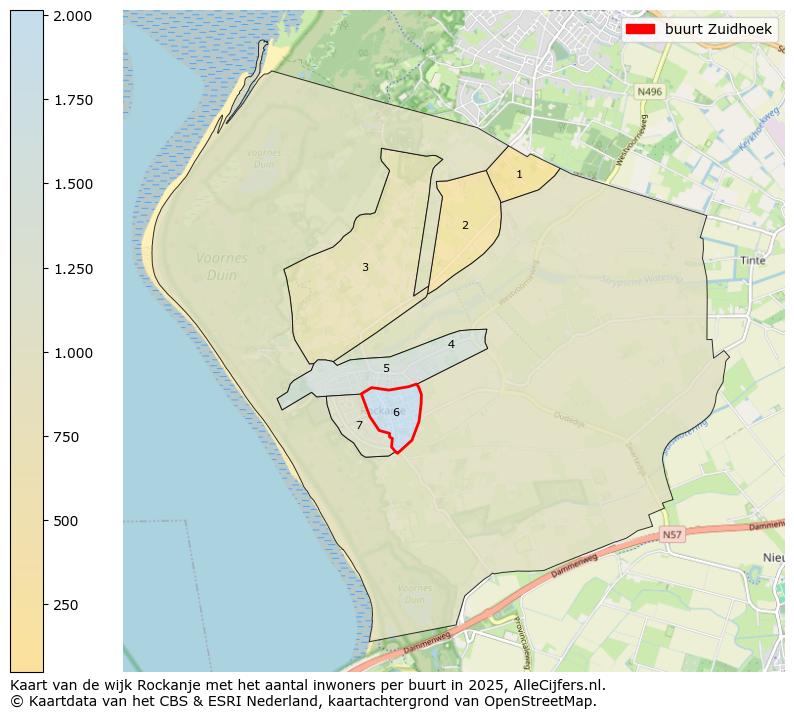 Afbeelding van de buurt Zuidhoek op de kaart.