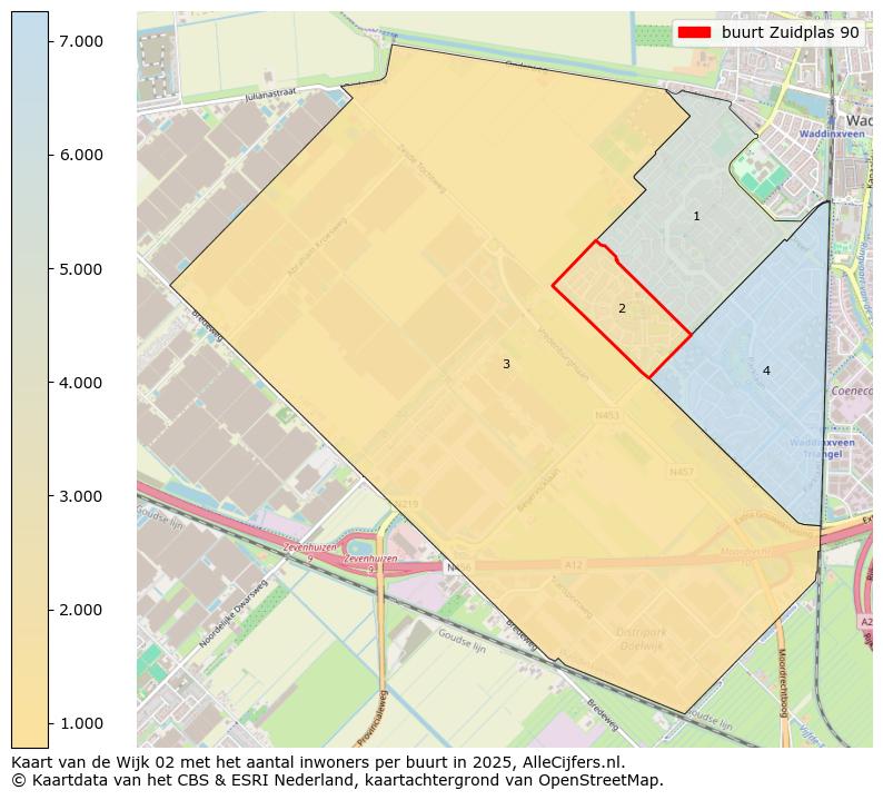 Afbeelding van de buurt Zuidplas 90 op de kaart.