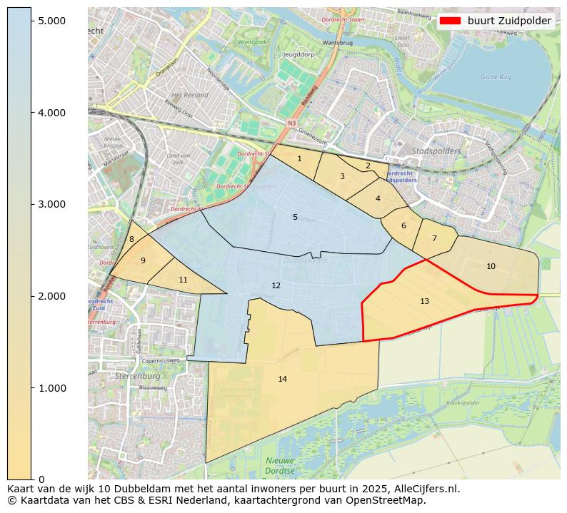 Afbeelding van de buurt Zuidpolder op de kaart.