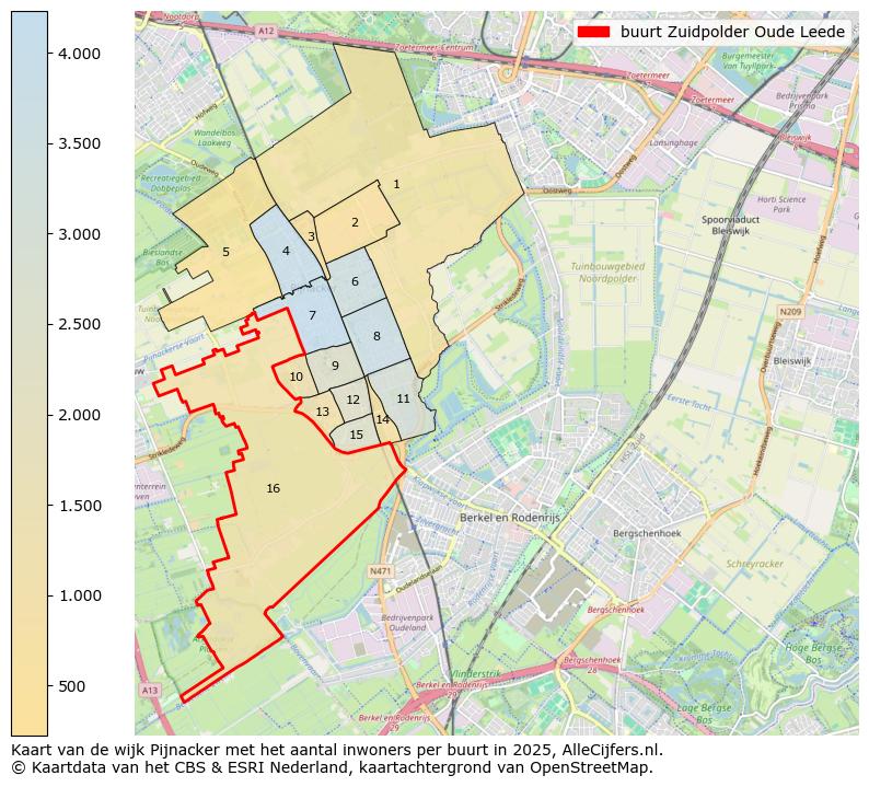 Afbeelding van de buurt Zuidpolder Oude Leede op de kaart.