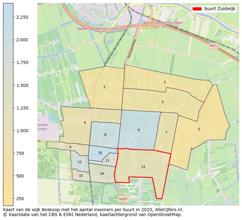 Afbeelding van de buurt Zuidwijk op de kaart.