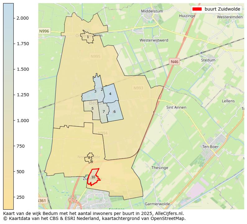 Afbeelding van de buurt Zuidwolde op de kaart.
