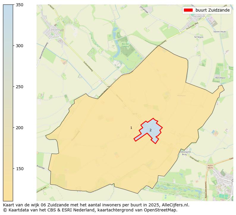 Afbeelding van de buurt Zuidzande op de kaart.