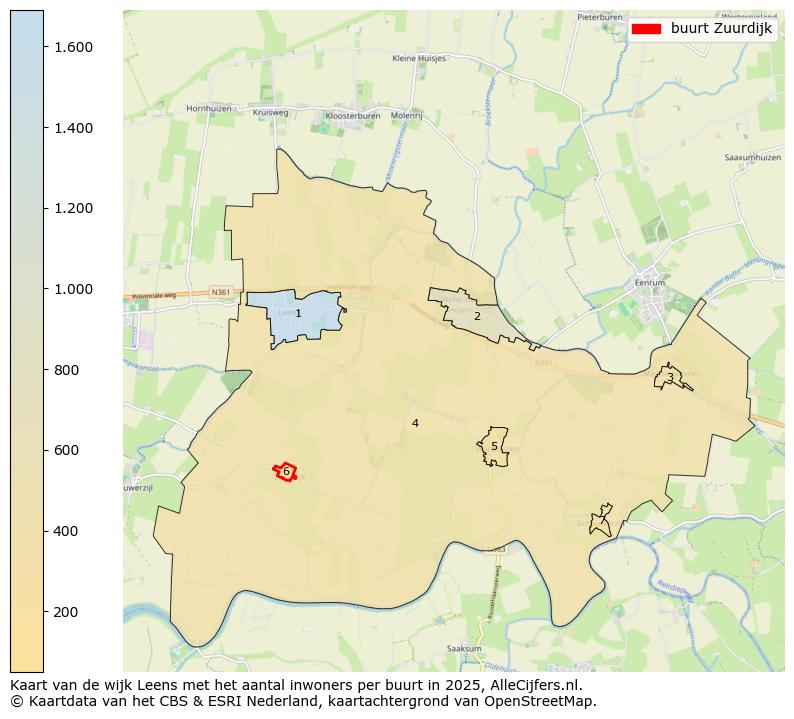 Afbeelding van de buurt Zuurdijk op de kaart.