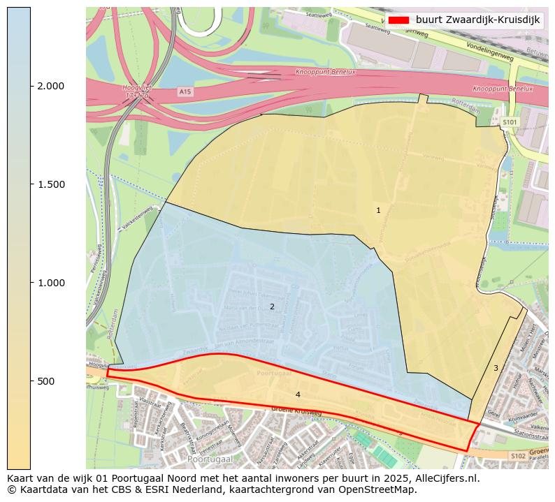 Afbeelding van de buurt Zwaardijk-Kruisdijk op de kaart.
