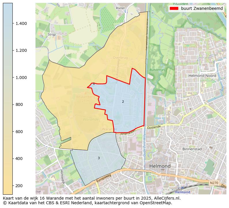 Afbeelding van de buurt Zwanenbeemd op de kaart.
