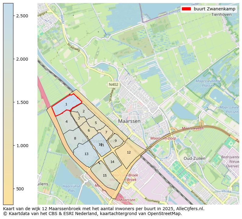 Afbeelding van de buurt Zwanenkamp op de kaart.