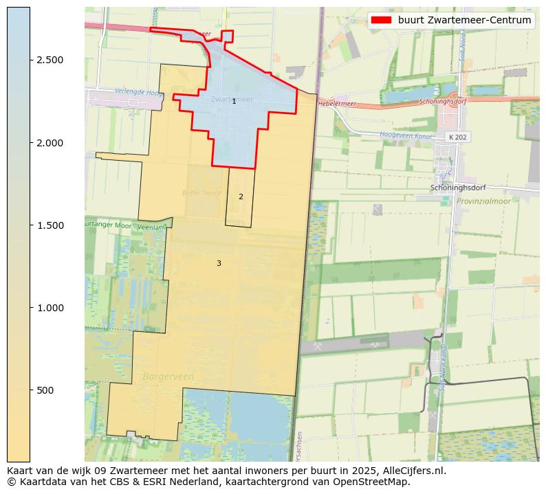 Afbeelding van de buurt Zwartemeer-Centrum op de kaart.