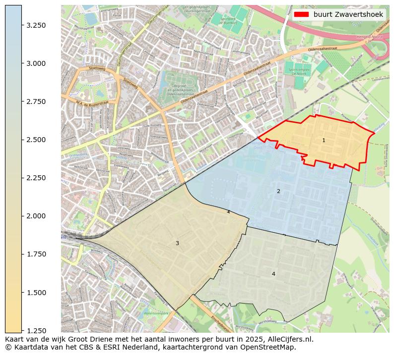 Afbeelding van de buurt Zwavertshoek op de kaart.