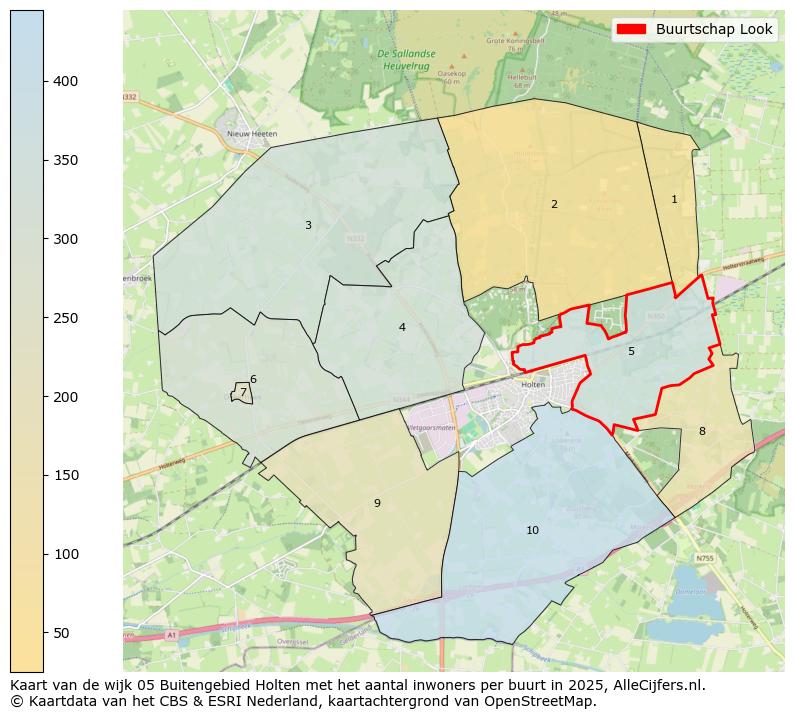 Afbeelding van de Buurtschap Look op de kaart.