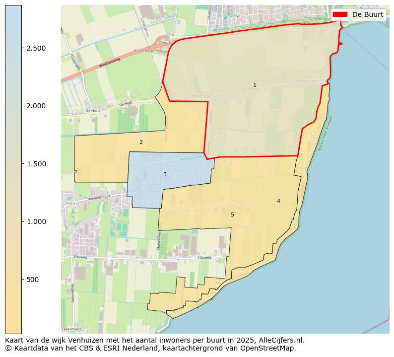 Afbeelding van de De Buurt op de kaart.