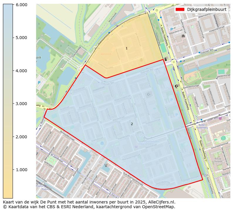 Afbeelding van de Dijkgraafpleinbuurt op de kaart.