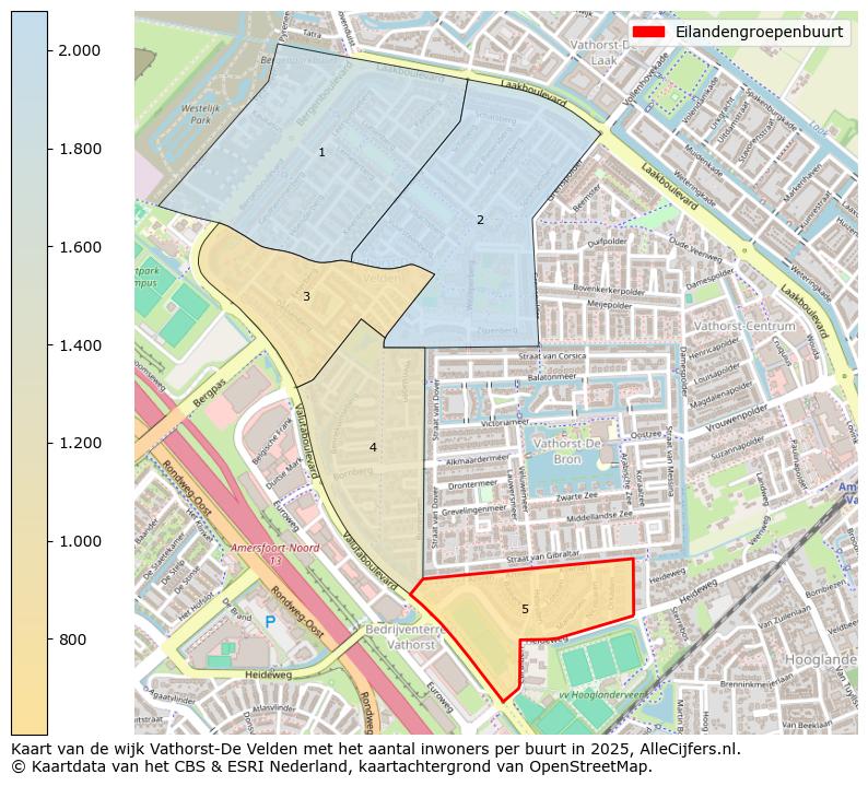 Afbeelding van de Eilandengroepenbuurt op de kaart.
