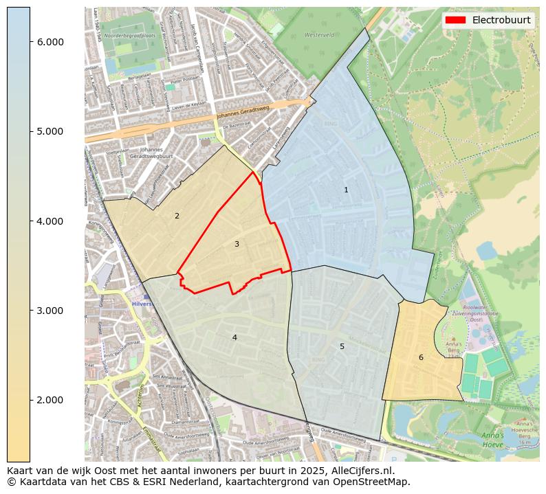 Afbeelding van de Electrobuurt op de kaart.