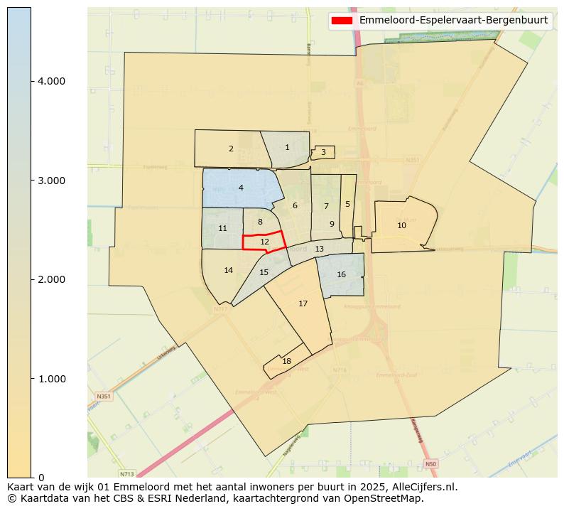 Afbeelding van de Emmeloord-Espelervaart-Bergenbuurt op de kaart.