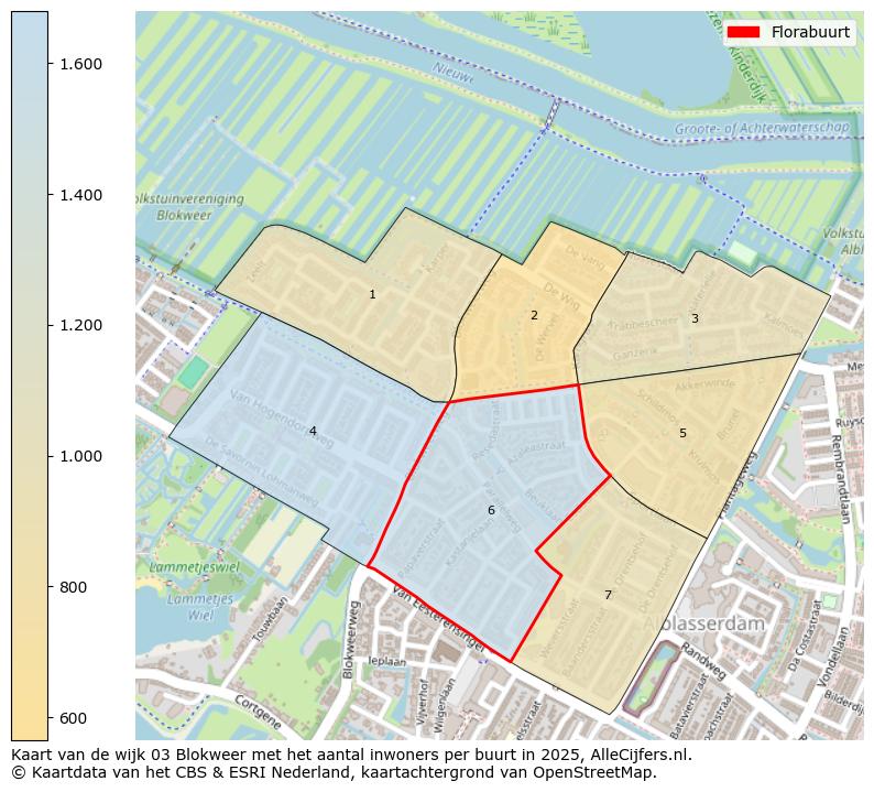 Afbeelding van de Florabuurt op de kaart.