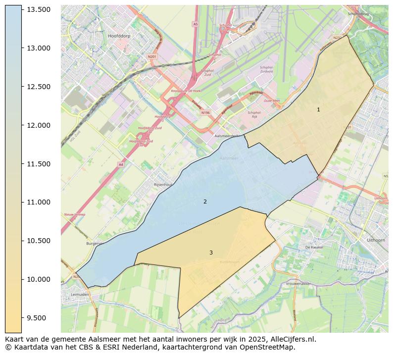Afbeelding van de gemeente Aalsmeer op de kaart.