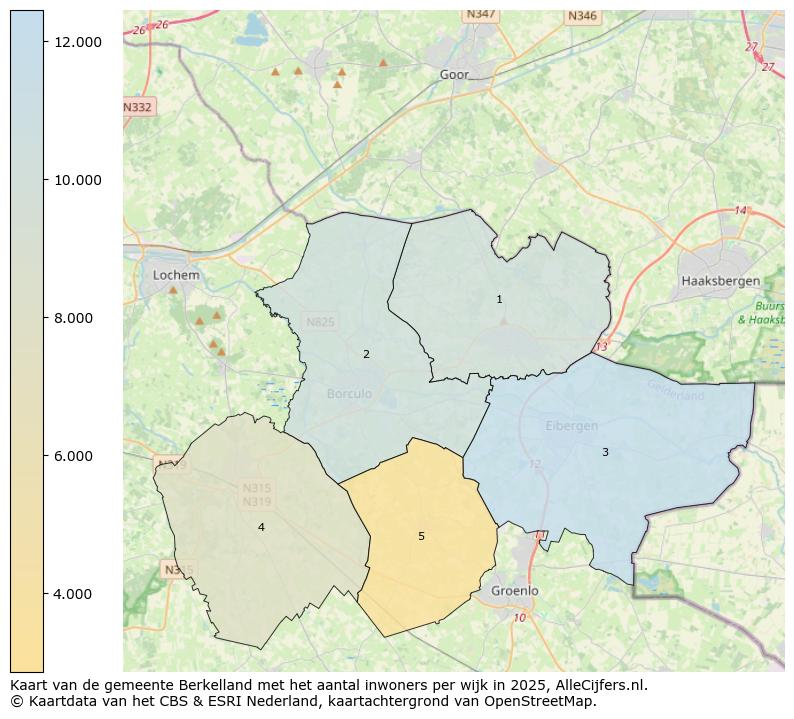 Afbeelding van de gemeente Berkelland op de kaart.