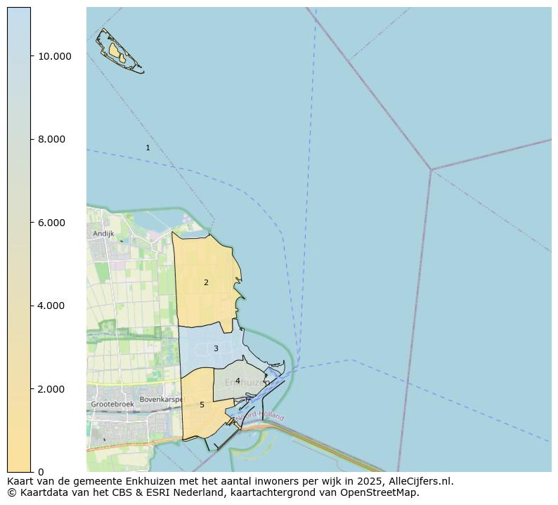 Afbeelding van de gemeente Enkhuizen op de kaart.