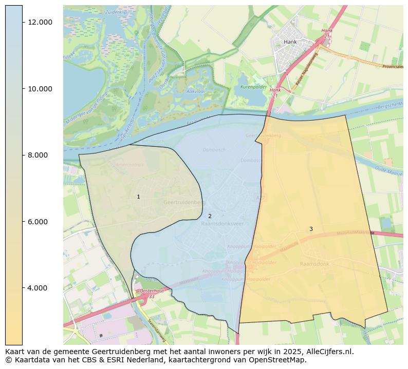 Afbeelding van de gemeente Geertruidenberg op de kaart.