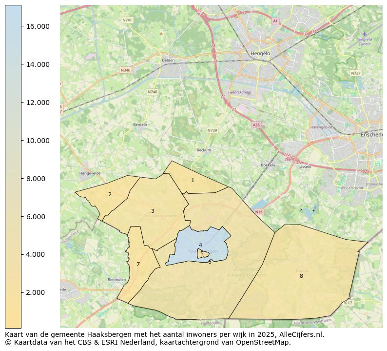 Afbeelding van de gemeente Haaksbergen op de kaart.