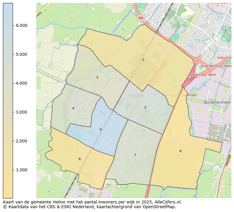 Afbeelding van de gemeente Heiloo op de kaart.