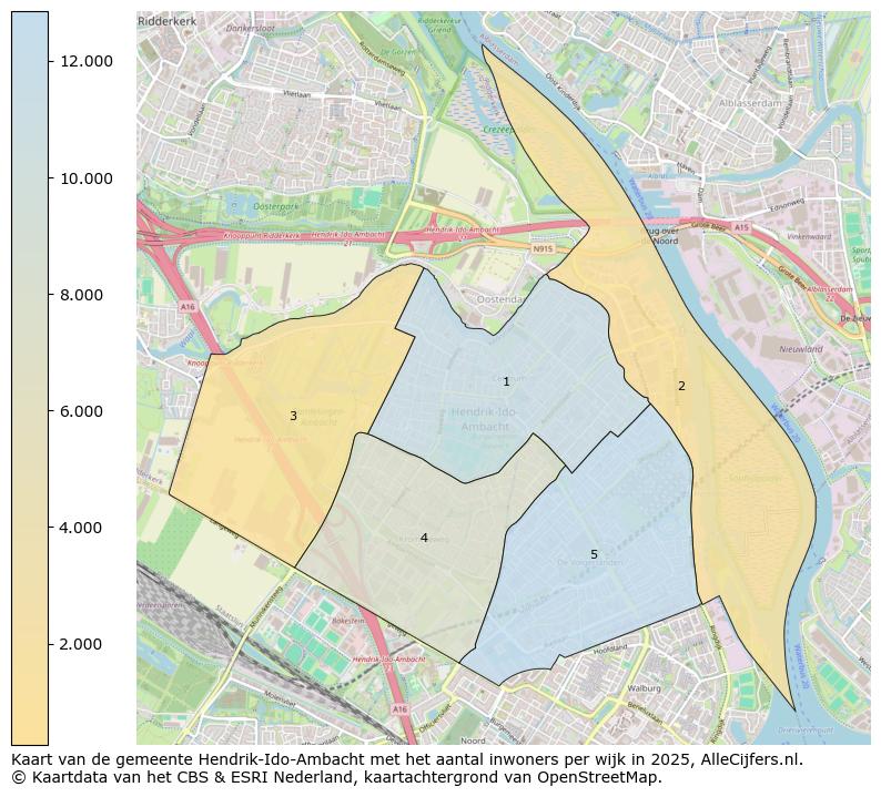 Afbeelding van de gemeente Hendrik-Ido-Ambacht op de kaart.