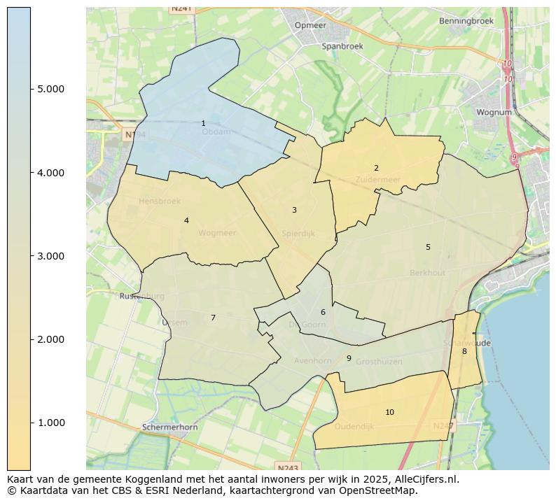 Afbeelding van de gemeente Koggenland op de kaart.