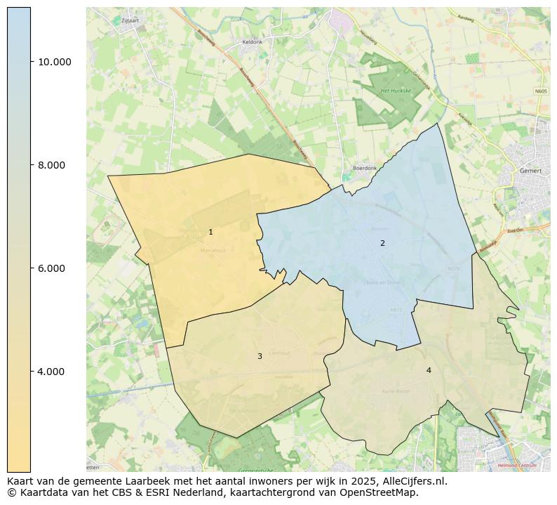 Afbeelding van de gemeente Laarbeek op de kaart.