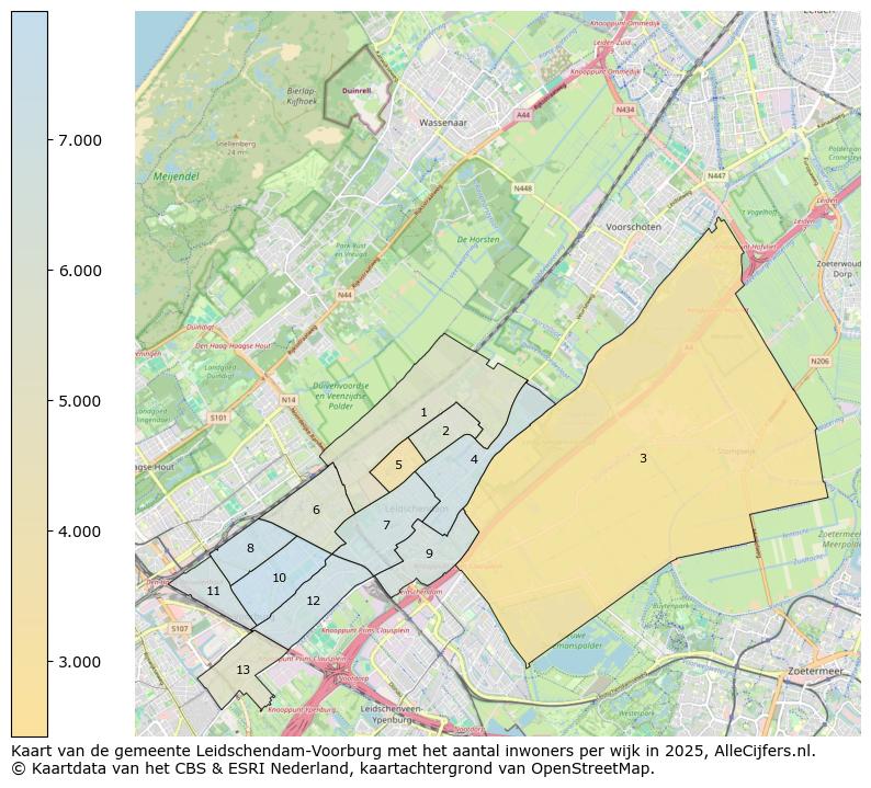 Afbeelding van de gemeente Leidschendam-Voorburg op de kaart.