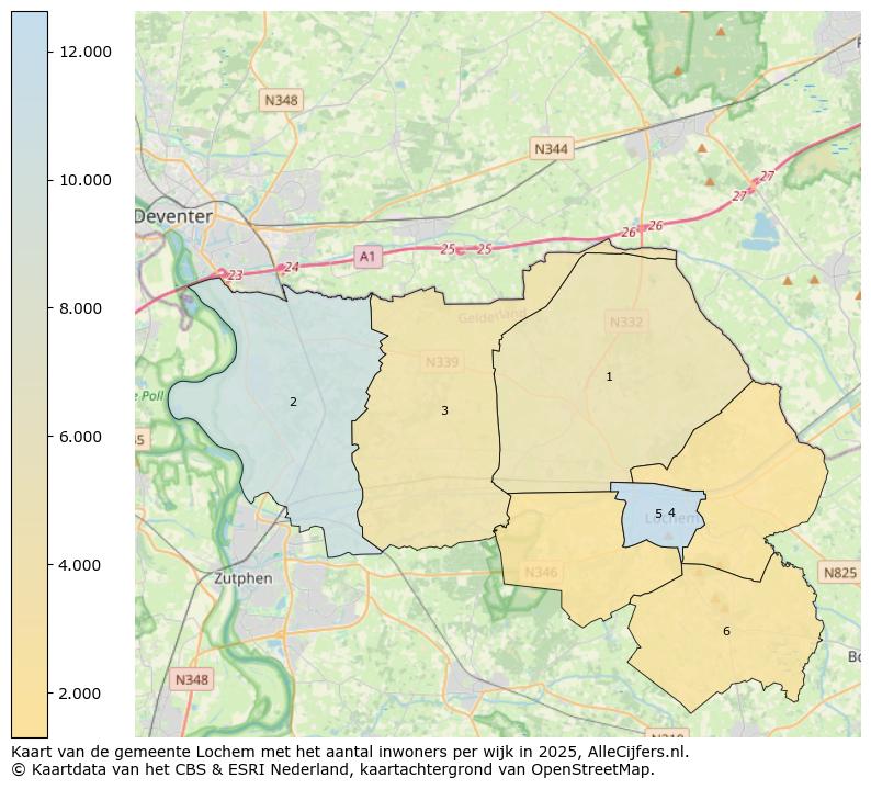 Afbeelding van de gemeente Lochem op de kaart.