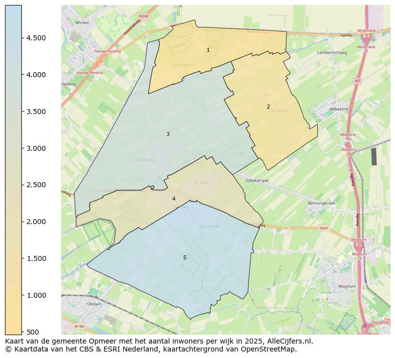 Afbeelding van de gemeente Opmeer op de kaart.