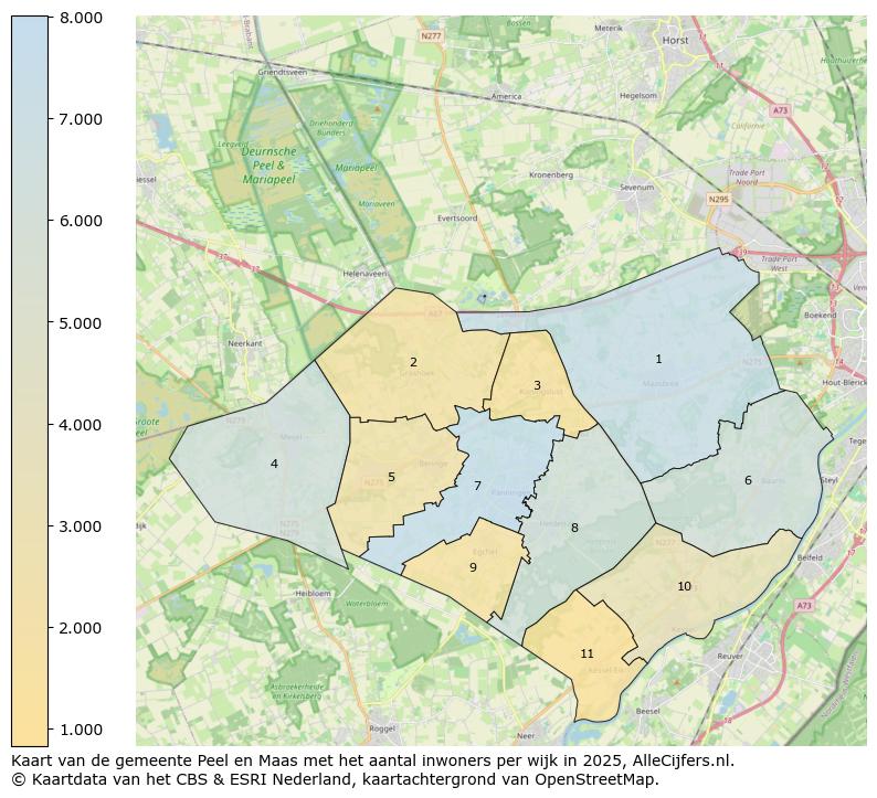 Afbeelding van de gemeente Peel en Maas op de kaart.