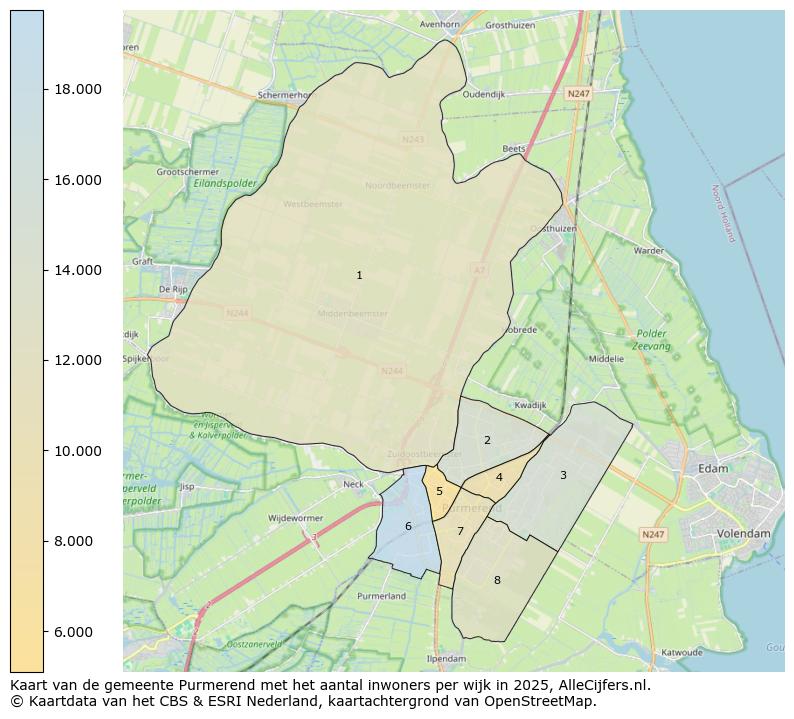 Afbeelding van de gemeente Purmerend op de kaart.