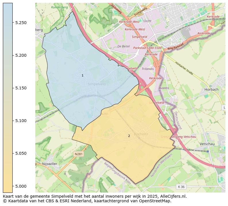 Afbeelding van de gemeente Simpelveld op de kaart.