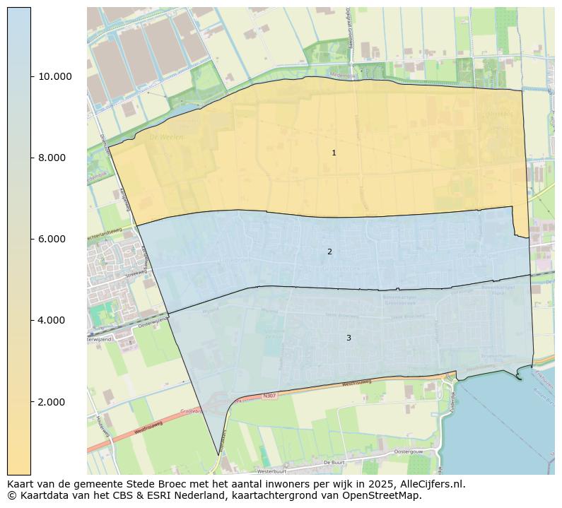 Afbeelding van de gemeente Stede Broec op de kaart.