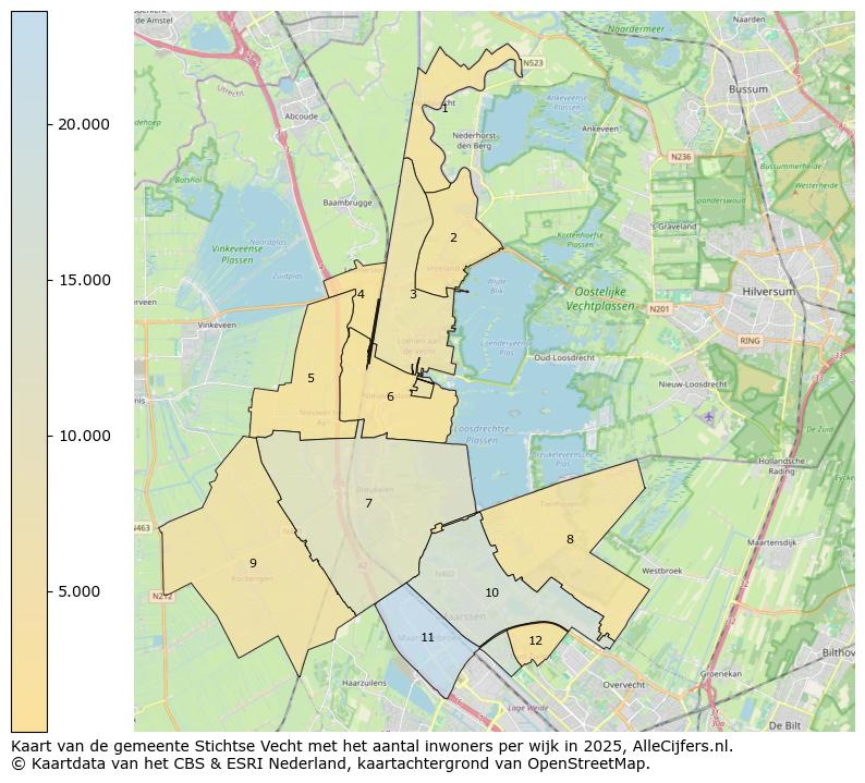 Afbeelding van de gemeente Stichtse Vecht op de kaart.
