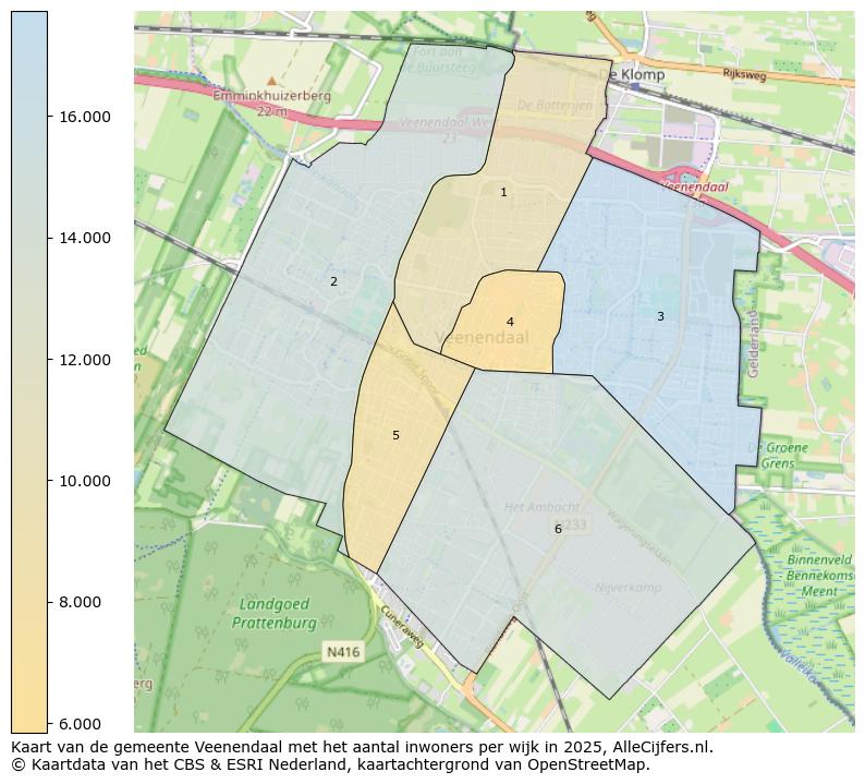 Afbeelding van de gemeente Veenendaal op de kaart.
