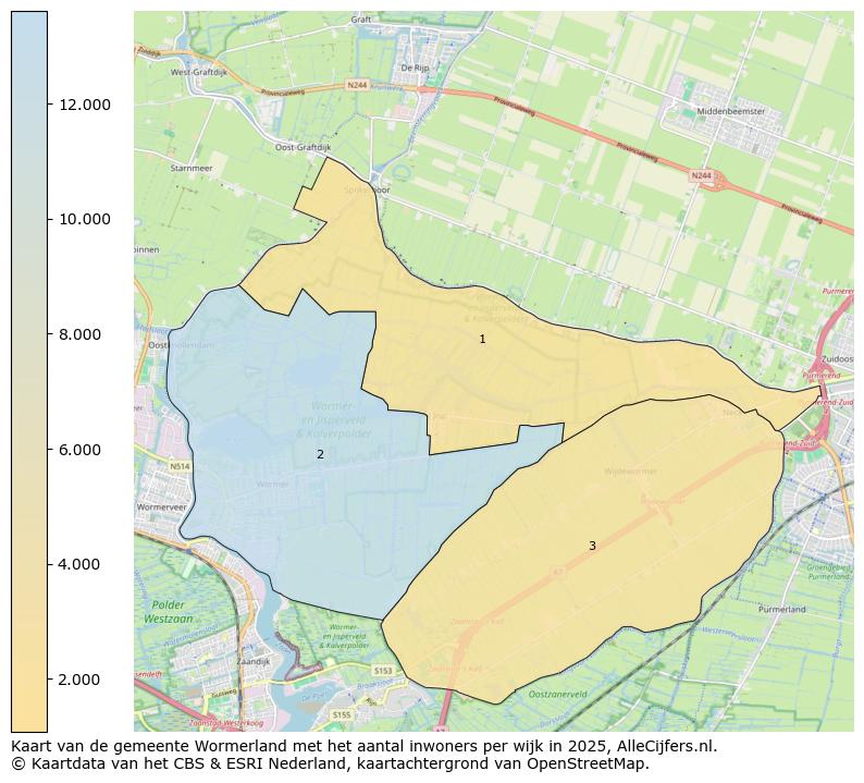 Afbeelding van de gemeente Wormerland op de kaart.