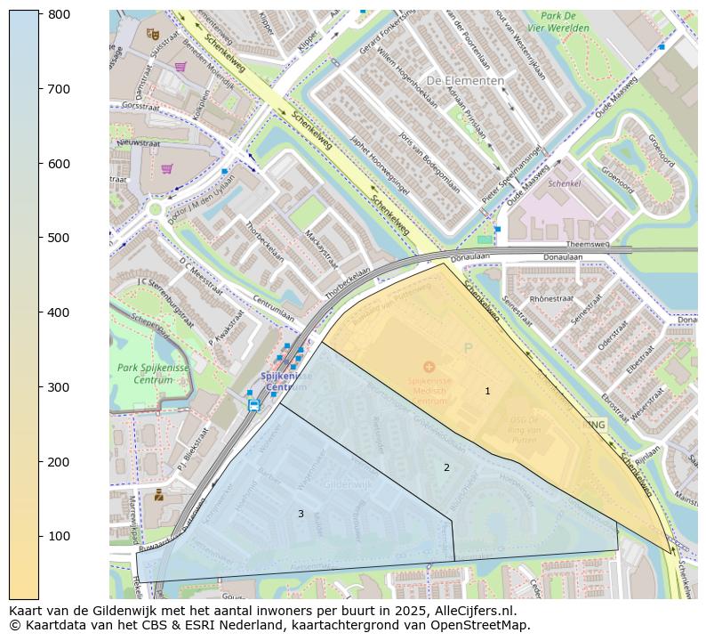 Afbeelding van de Gildenwijk op de kaart.