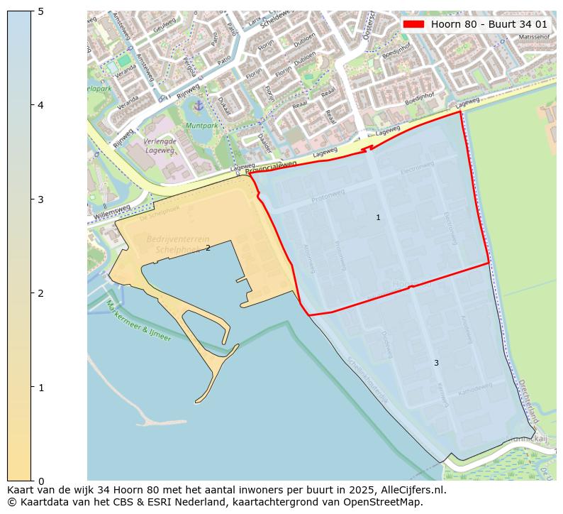 Afbeelding van de Hoorn 80 - Buurt 34 01 op de kaart.