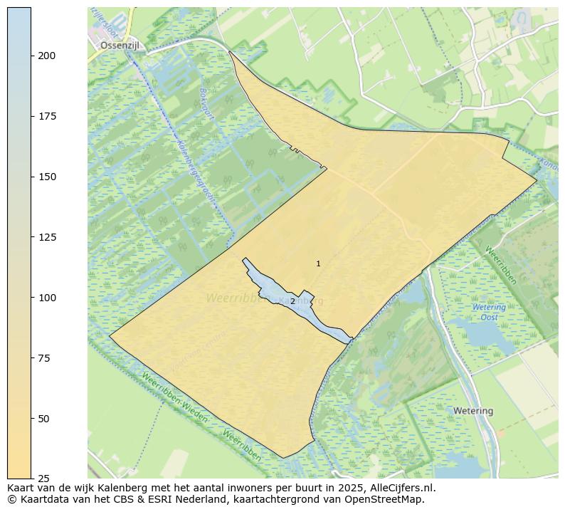 Afbeelding van de wijk Kalenberg op de kaart.