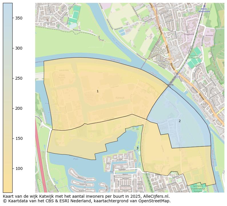 Afbeelding van de wijk Katwijk op de kaart.