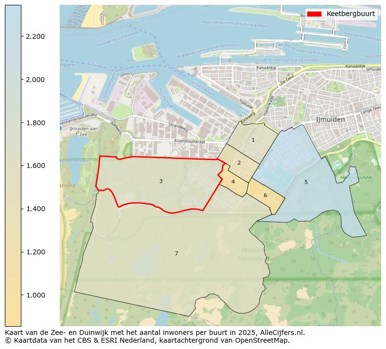 Afbeelding van de Keetbergbuurt op de kaart.