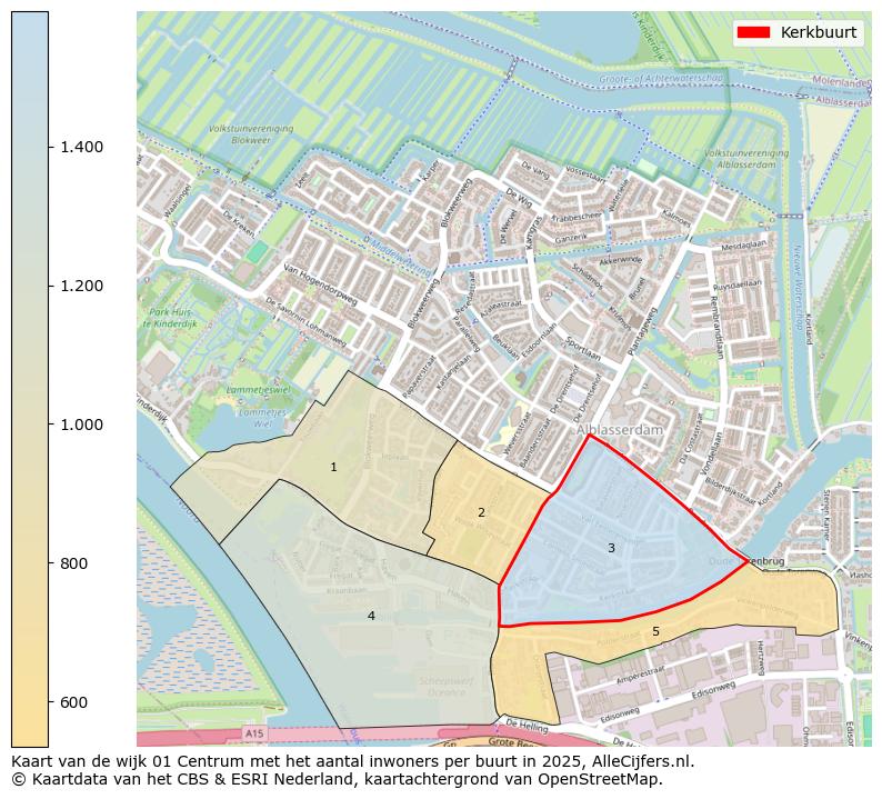 Afbeelding van de Kerkbuurt op de kaart.