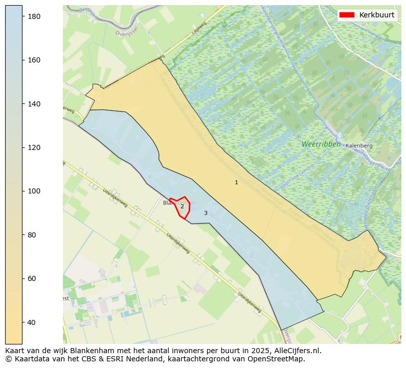 Afbeelding van de Kerkbuurt op de kaart.