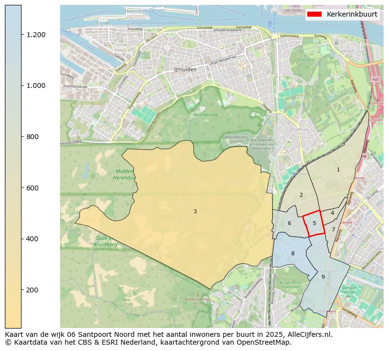Afbeelding van de Kerkerinkbuurt op de kaart.