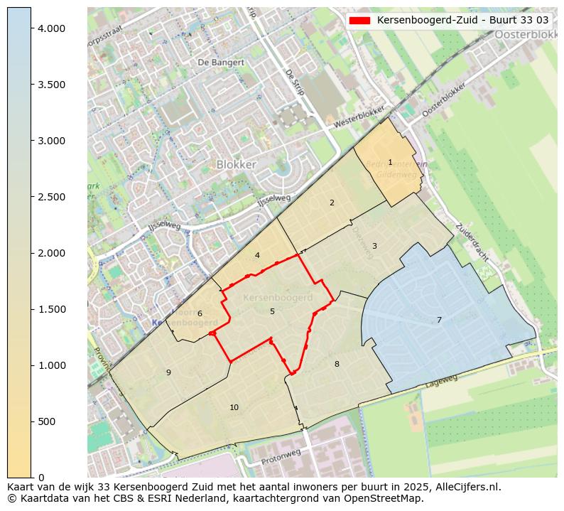 Afbeelding van de Kersenboogerd-Zuid - Buurt 33 03 op de kaart.