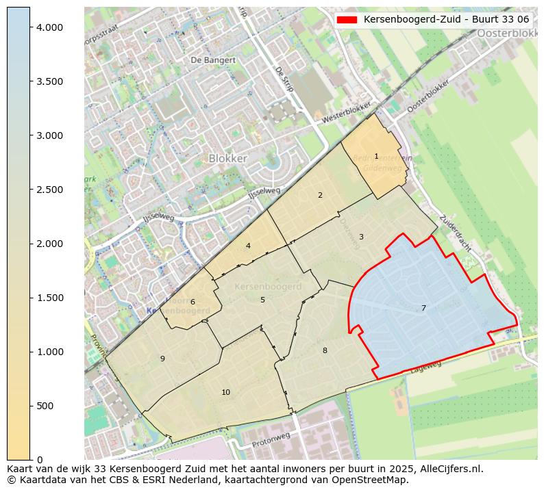 Afbeelding van de Kersenboogerd-Zuid - Buurt 33 06 op de kaart.
